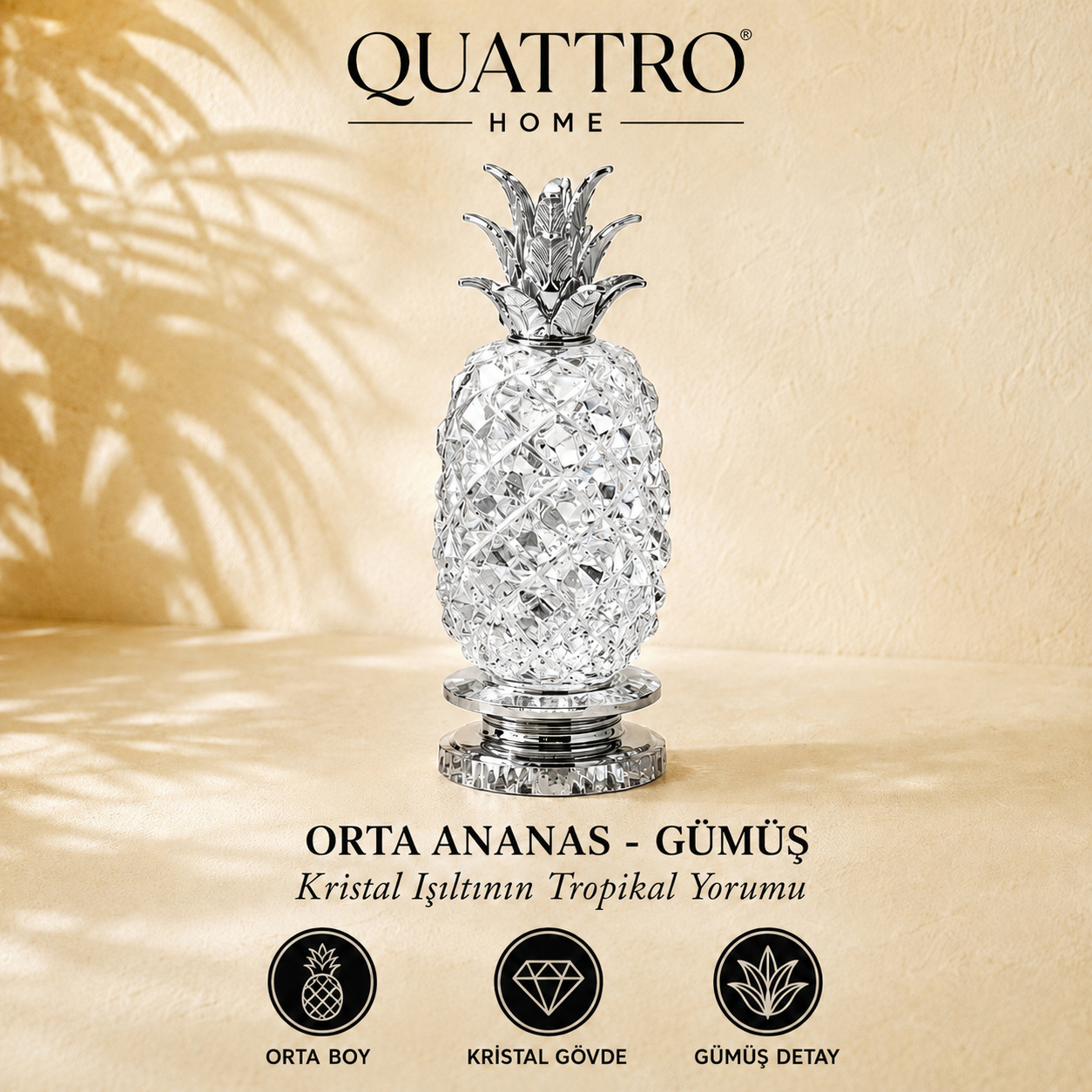 Orta Ananas - Gümüş