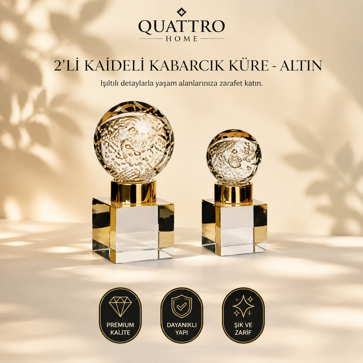 2'li Kaideli Kabarcık Küre - Altın