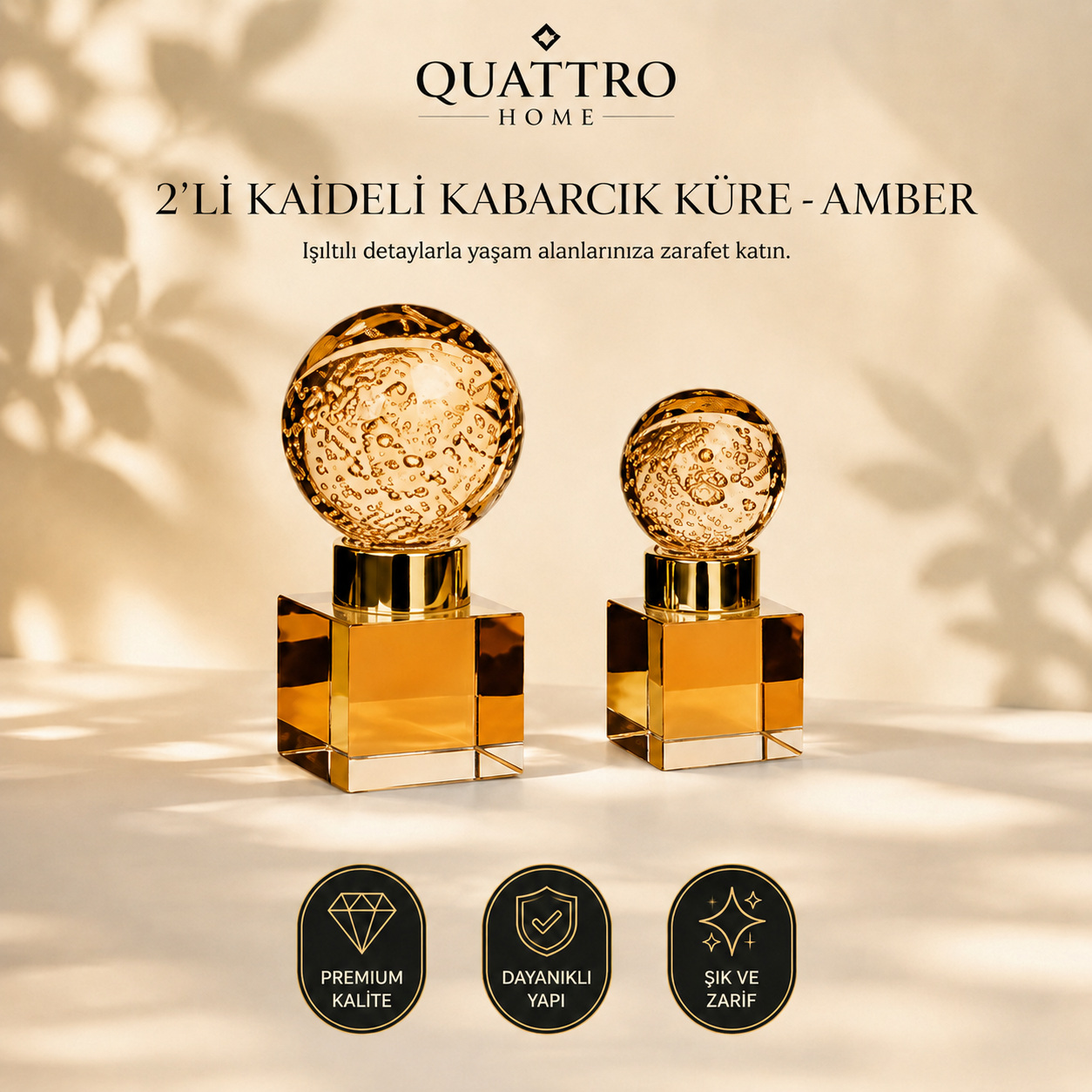 2'li Kaideli Kabarcık Küre - Amber