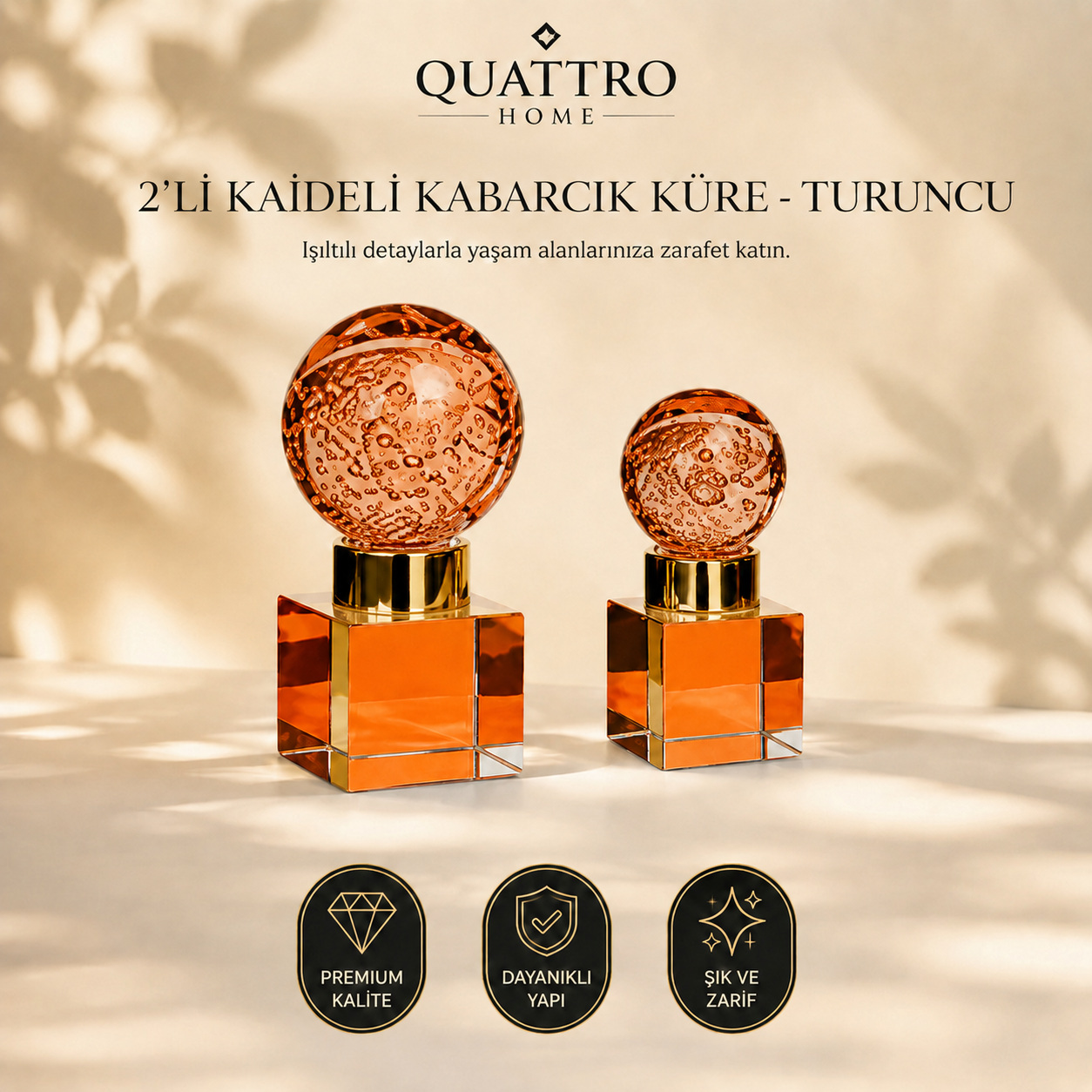 2'li Kaideli Kabarcık Küre - Turuncu