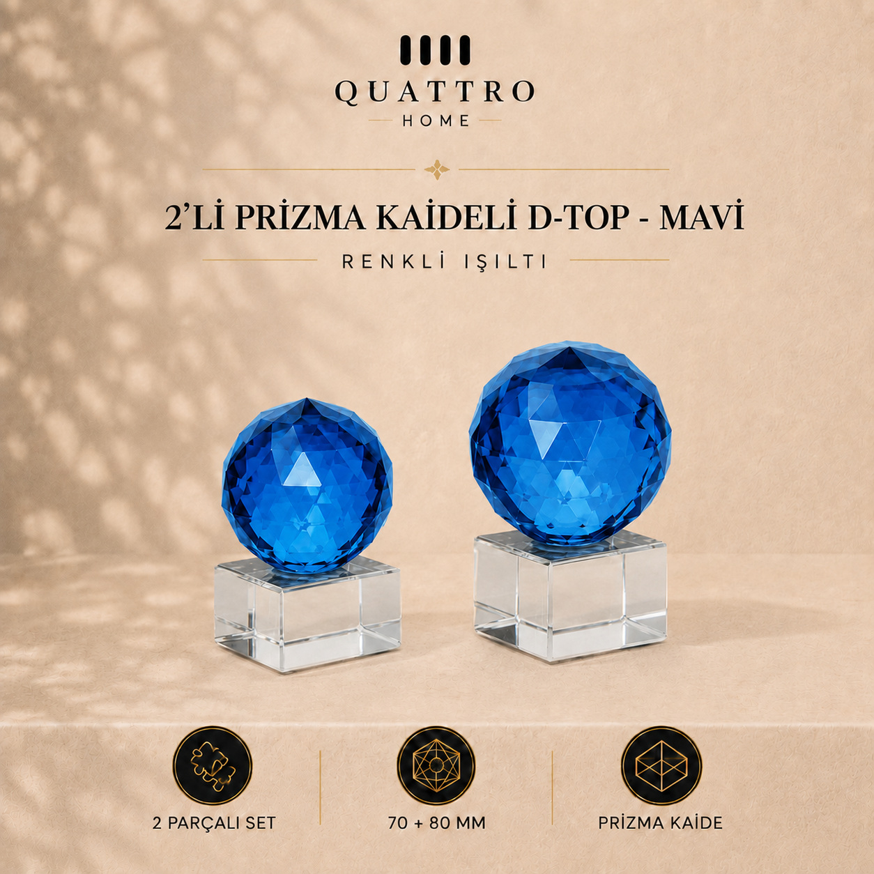 2'li Prizma Kaideli D-Top - Mavi