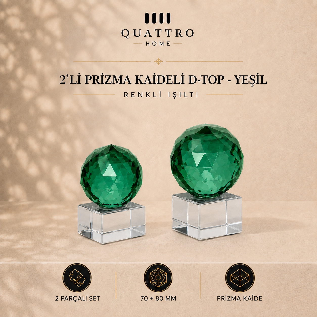 2'li Prizma Kaideli D-Top - Yeşil